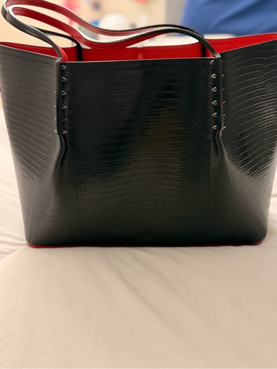 Christian Louboutin Handbags - Christian Louboutin Black Tote with Red Interior